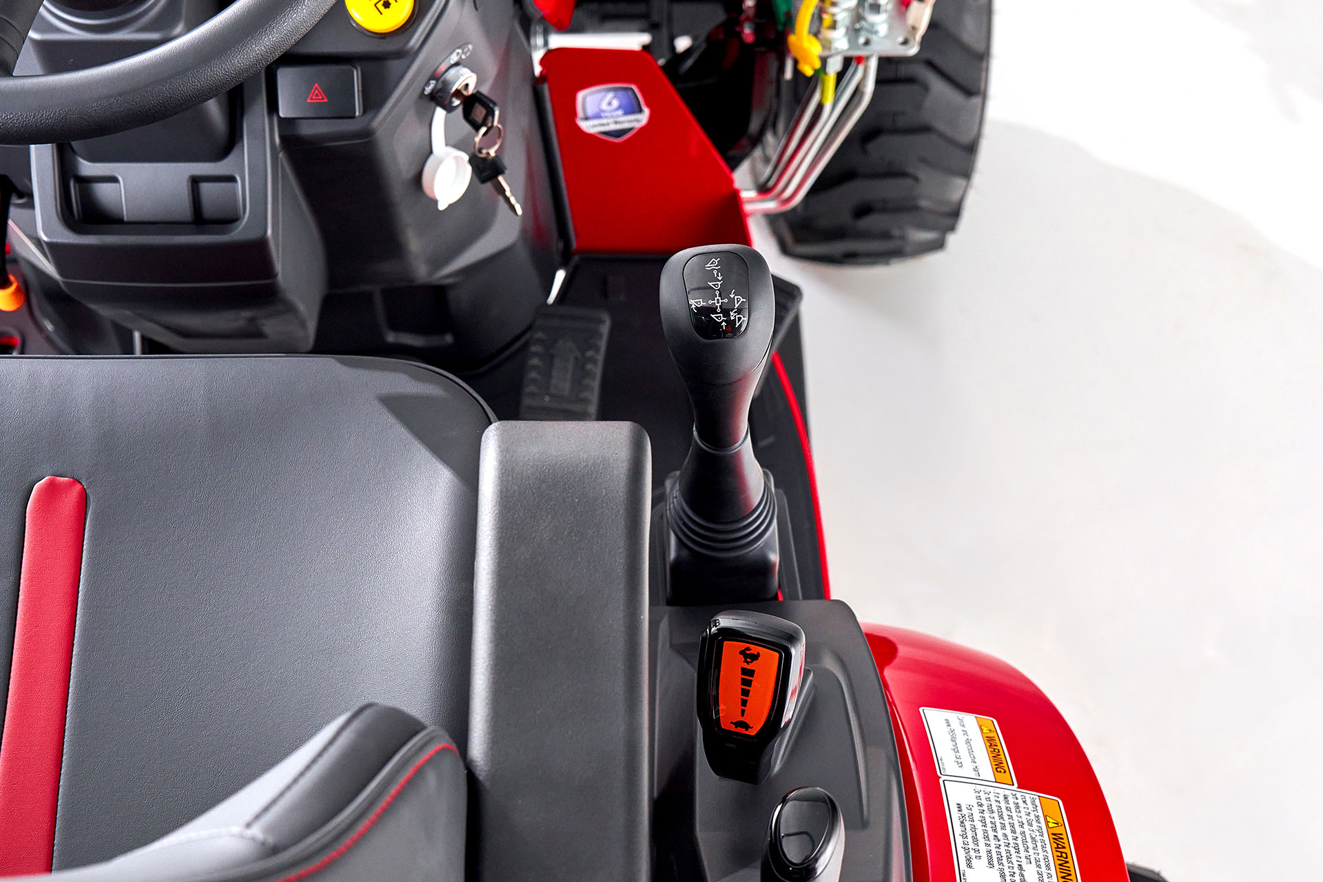 4. Easy reach SCV lever